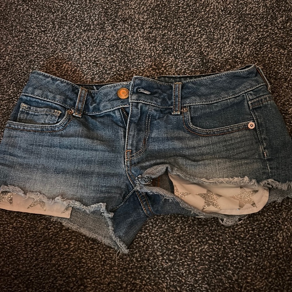 American Eagle Jean Shorts With Stars